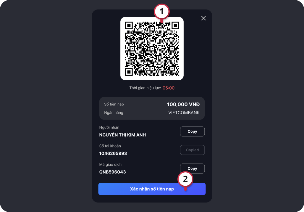 deposit qr pay instruct step 2